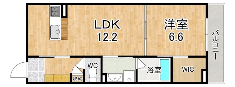 シャーメゾン北市 201号室 間取り