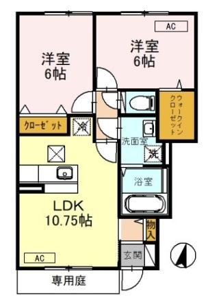 セゾン・サンパティーク 間取り図