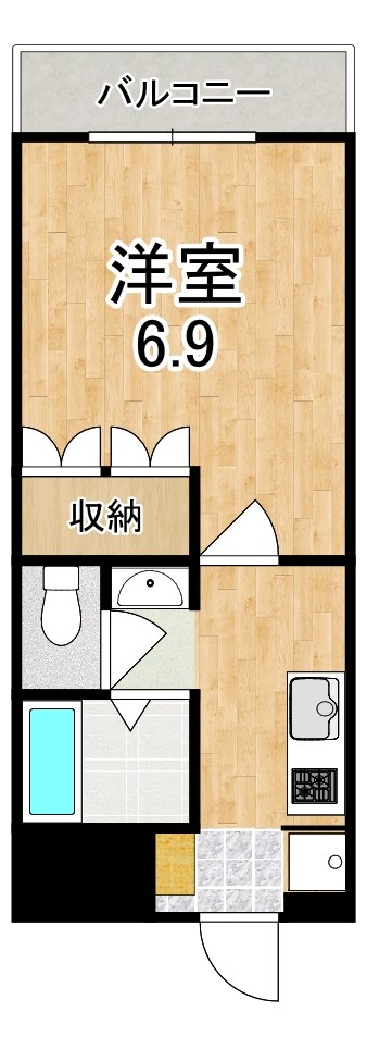 ラ・セゾン弐番館 103号室 間取り