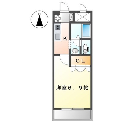 ラ・セゾン弐番館 203号室 間取り