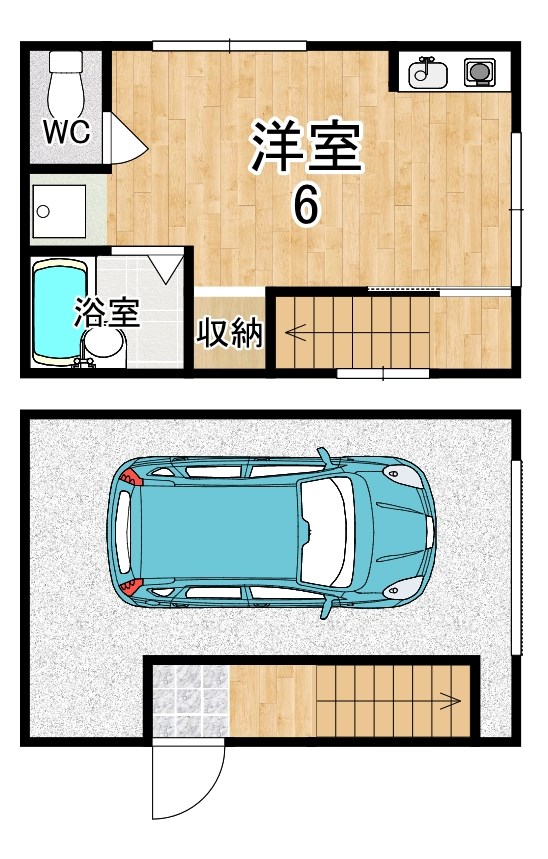 般若寺町戸建 間取り図