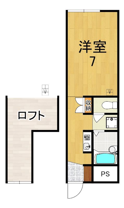 リアン三郷 206号室 間取り
