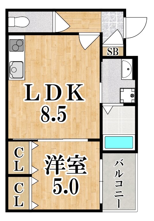 クリエオーレ大和高田 間取り図