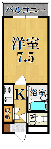 アーバンヒルⅢ 508号室 間取り