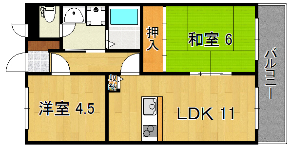 メゾン白光ヶ丘 間取り