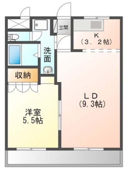 ピアコート木原 205号室 間取り