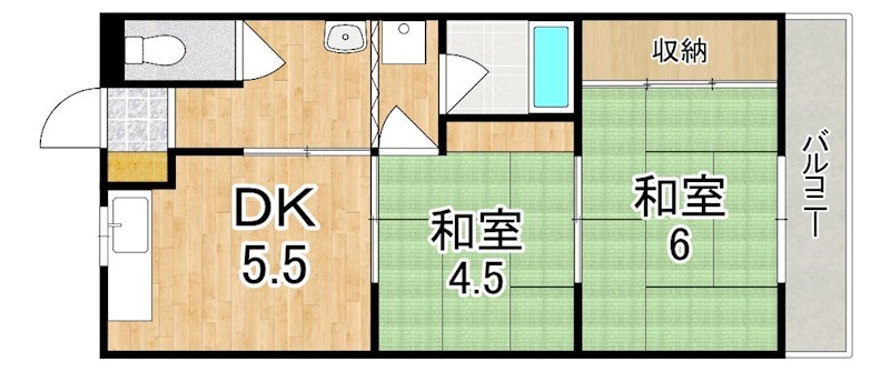 サンハイツ 103号室 間取り