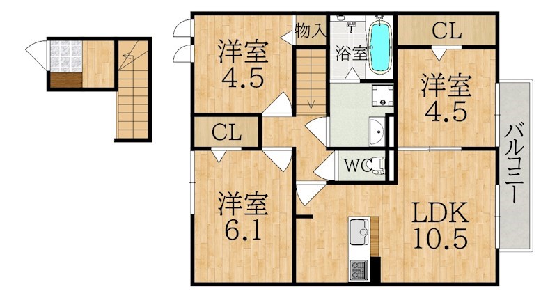 ヒルパストラルⅢ 間取り図