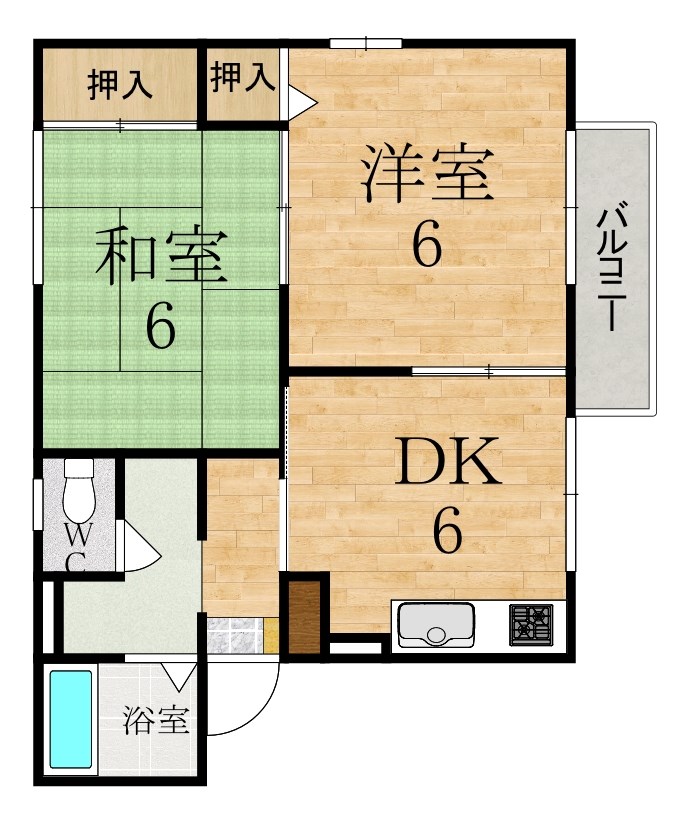 フォレストヒルズ 207号室 間取り
