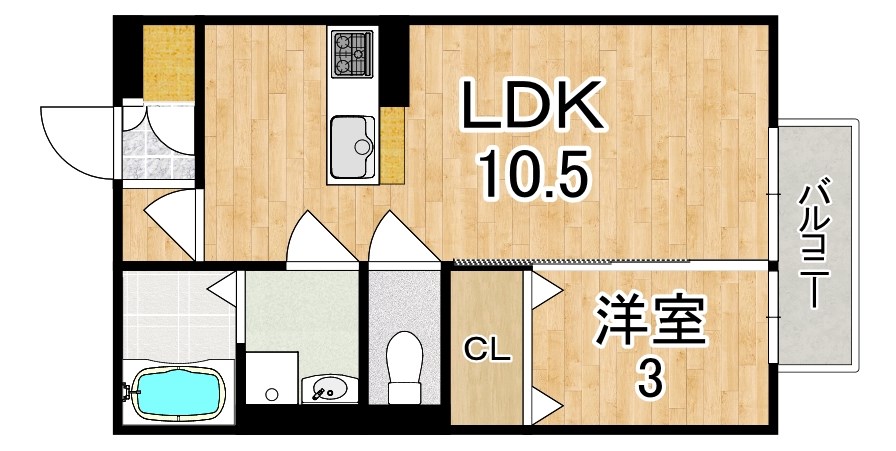 セジュールメゾン 203号室 間取り