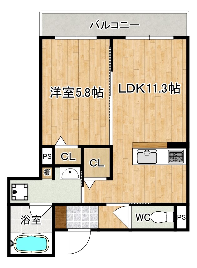 ShaMaison ForestaⅠ 間取り図