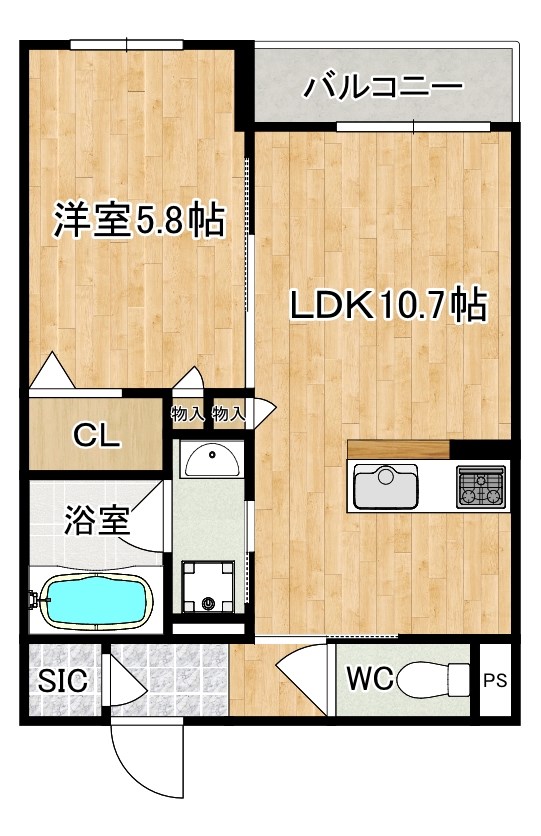 ShaMaison ForestaⅠ 403号室 間取り