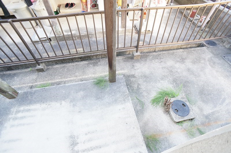 大西一戸建（東側北端） ベランダ