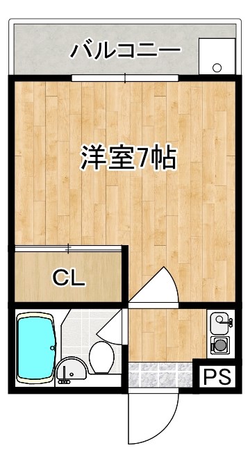 ハイツ朱峰第二 間取り図