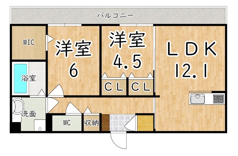 レーベンヴィラ 302号室 間取り