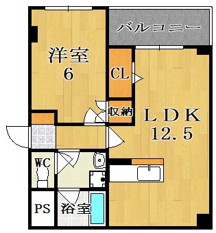 フラッツセンチュリー 301号室 間取り