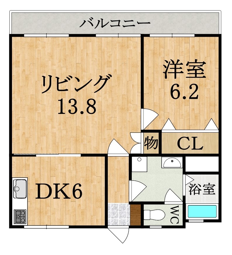 サニーハイツ香蘭 間取り図