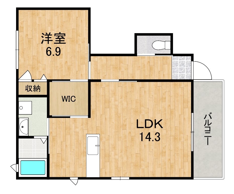 ラフィネ梅美台 間取り図