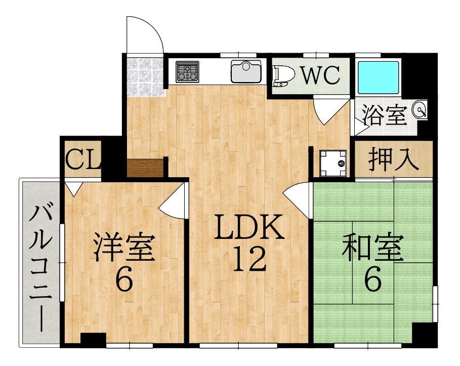 富雄駅前木村ビル 間取り図