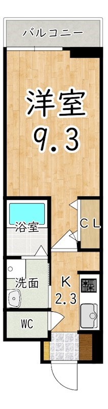 ハルズ　MIKURADO 105号室 間取り