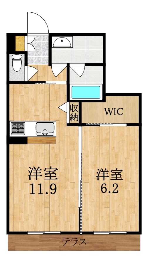 シャーメゾン　オリヴィエ 間取り図