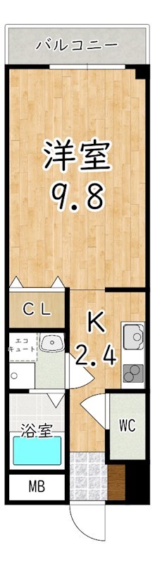 TOYOTOMI　ARII　Ⅱ　BLD.Ｎ&amp;deg;７ 間取り図