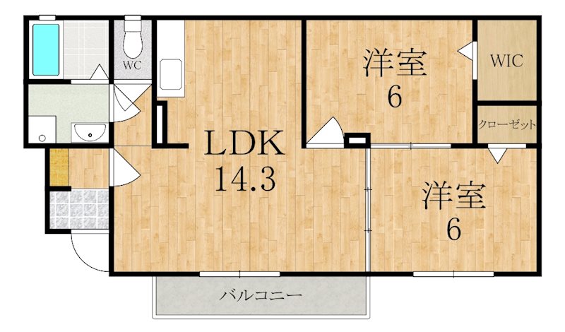 クレールボナール 間取り図