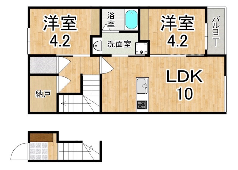 STAY THE TERRACE OJI(ステイザテラス王寺） 203号室 間取り