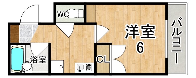 ＣＯＭＯ　ＨＯＵＳＥ 303号室 間取り