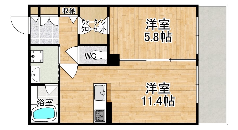 シャーメゾン　ネクサス 303号室 間取り