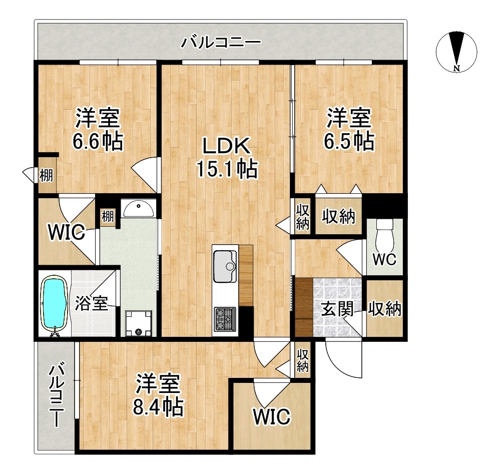 シャーメゾン　ネクサス 407号室 間取り