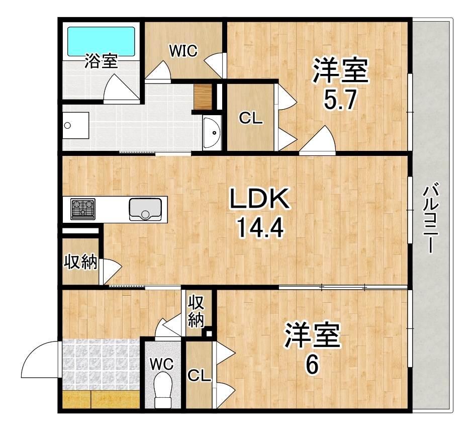 シャーメゾン　ネクサス 210号室 間取り