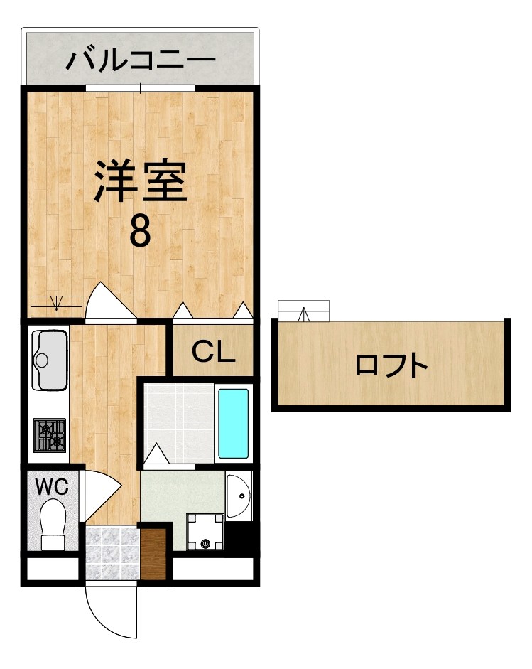 アドレ壱番館 511号室 間取り