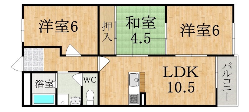 ビューテラス元陣 間取り図