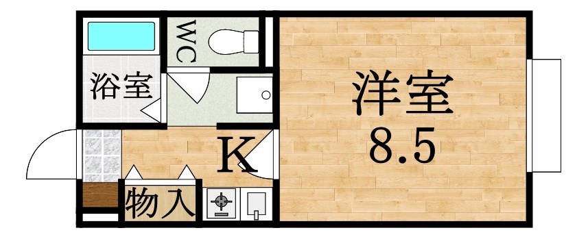 エクセルホームズ G号室 間取り