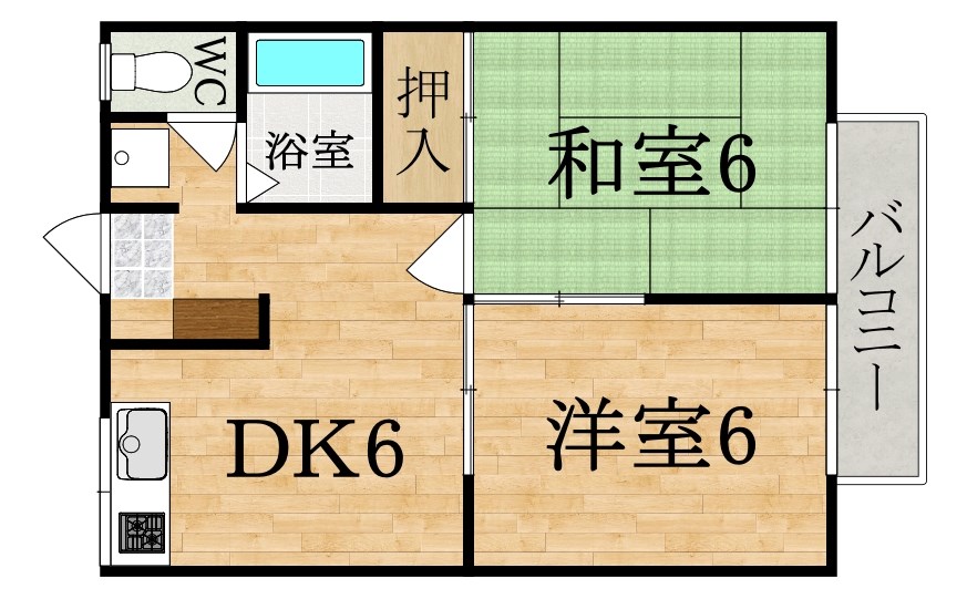 エステートピア今井パートⅠ 間取り図