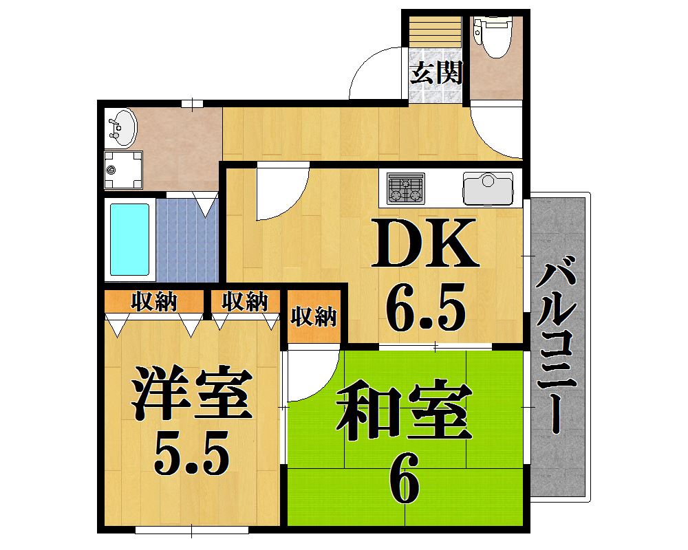 ウィステリア伏見 202号室 間取り