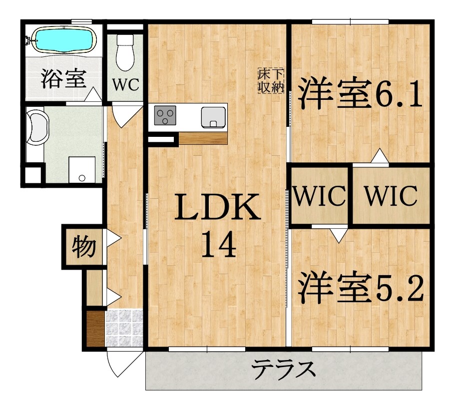 ハッピーライフⅤ  間取り図