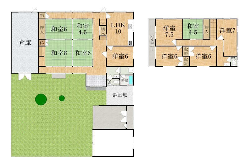 池之内町戸建賃貸 間取り