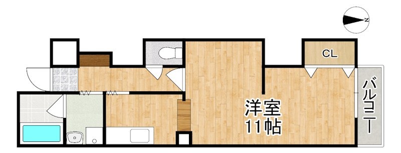 コーポ島田 505号室 間取り