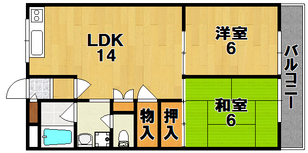 サンパレス西ノ京 間取り