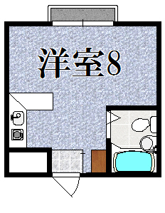来夢ヴィレッジ西大寺 301号室 間取り