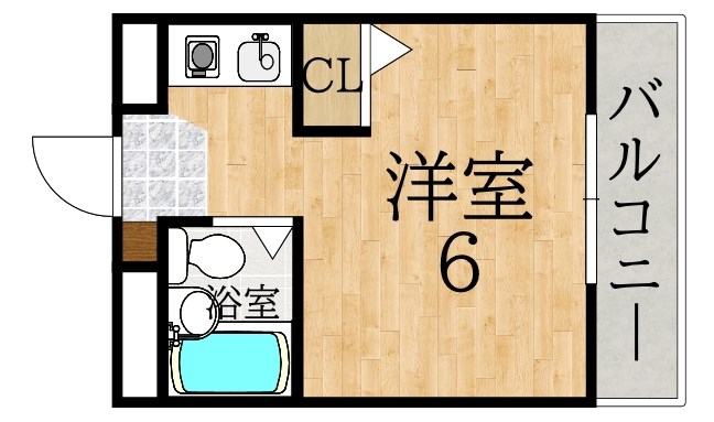 シティパレスあやめ池Ｐ－８ 間取り図