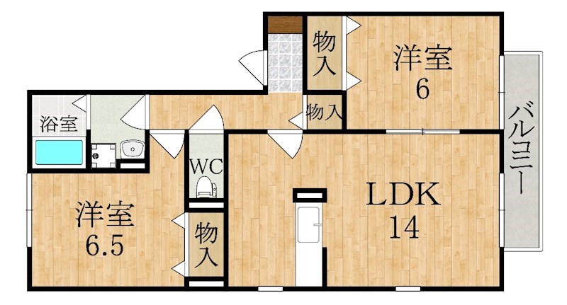ラフィーネＢ 203号室 間取り