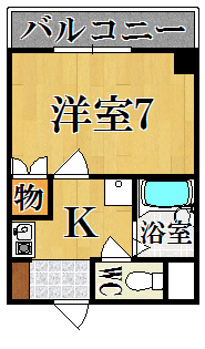 石丸ビル 407号室 間取り
