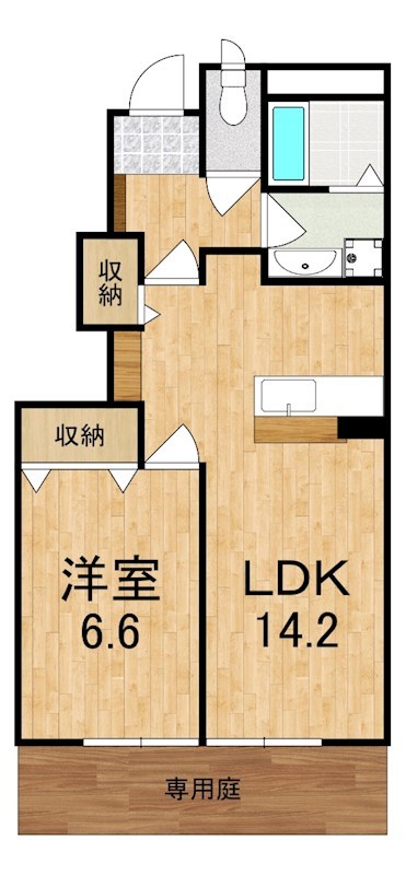 ラッペル 101号室 間取り