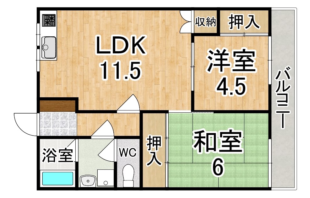 ポニープラザ 301号室 間取り