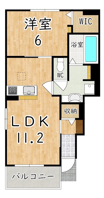 エクセレントカーサⅢA 間取り図