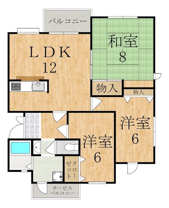 エスパース・ドゥ・帝塚山 間取り図