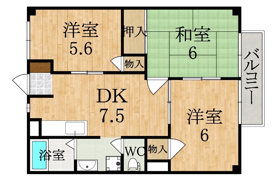 フローレンスハイツ 間取り図